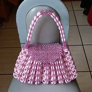 Gorgeous Hancrafted Beads Party Purse